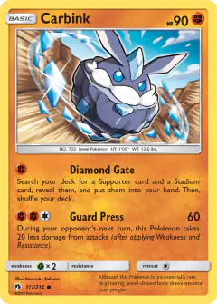 Carbink Common card from Lost Thunder