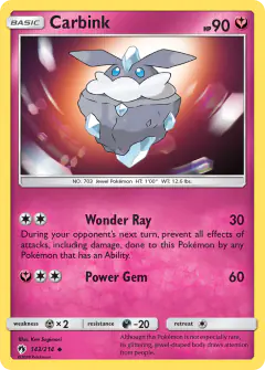 Carbink Uncommon card from Lost Thunder