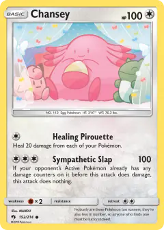 Chansey Common card from Lost Thunder