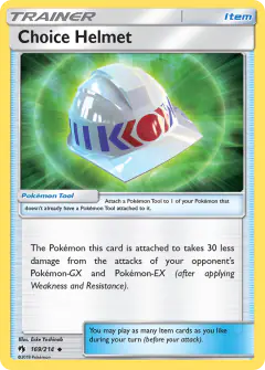 Choice Helmet Uncommon card from Lost Thunder