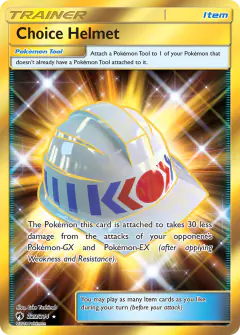 Choice Helmet Rare Secret card from Lost Thunder