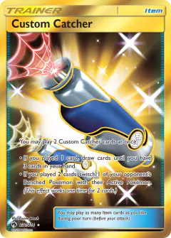 Custom Catcher Rare Secret card from Lost Thunder