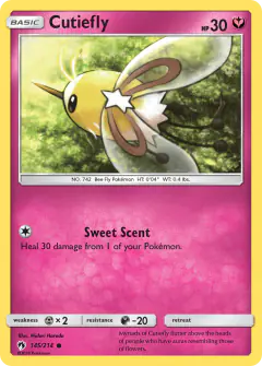 Cutiefly Common card from Lost Thunder