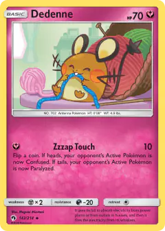 Dedenne Uncommon card from Lost Thunder