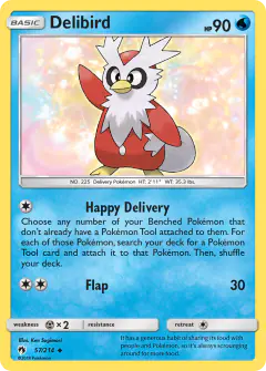 Delibird Uncommon card from Lost Thunder