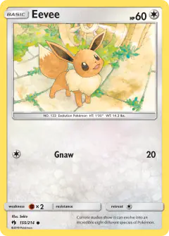 Eevee Common card from Lost Thunder