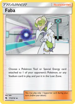 Faba Uncommon card from Lost Thunder