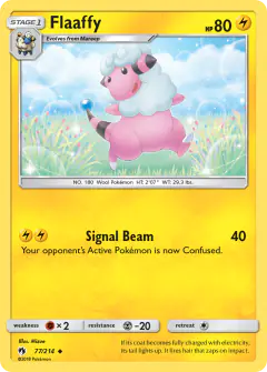 Flaaffy Uncommon card from Lost Thunder