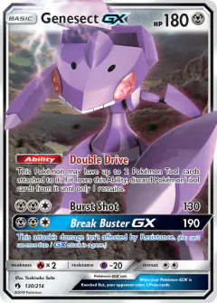 Genesect-GX Rare Holo GX card from Lost Thunder