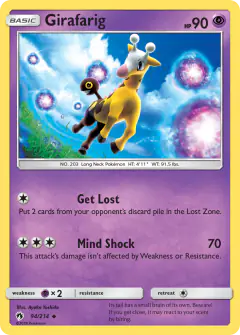 Girafarig Uncommon card from Lost Thunder