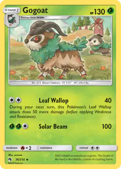 Gogoat Uncommon card from Lost Thunder