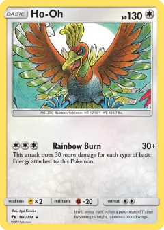 Ho-Oh Rare card from Lost Thunder