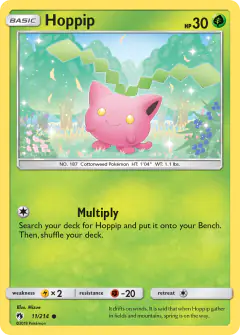 Hoppip Common card from Lost Thunder