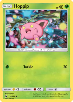 Hoppip Common card from Lost Thunder