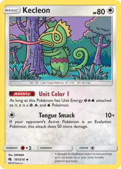 Kecleon Uncommon card from Lost Thunder