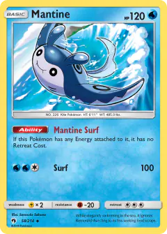 Mantine Uncommon card from Lost Thunder