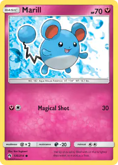 Marill Common card from Lost Thunder
