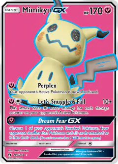 Mimikyu-GX Rare Ultra card from Lost Thunder