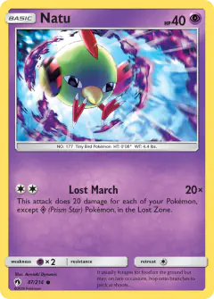 Natu Common card from Lost Thunder