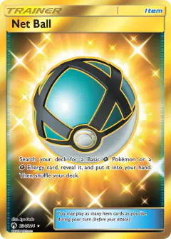 Net Ball Rare Secret card from Lost Thunder