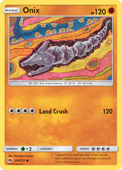 Onix Common card from Lost Thunder