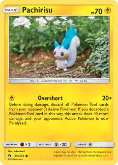 Pachirisu Common card from Lost Thunder