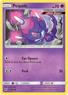 Poipole Common card from Lost Thunder