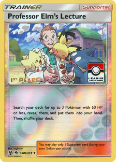 Professor Elm's Lecture Uncommon card from Lost Thunder