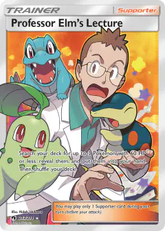 Professor Elm's Lecture Rare Ultra card from Lost Thunder
