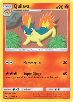 Quilava Uncommon card from Lost Thunder
