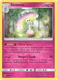 Shiinotic Uncommon card from Lost Thunder
