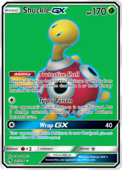 Shuckle-GX Rare Ultra card from Lost Thunder