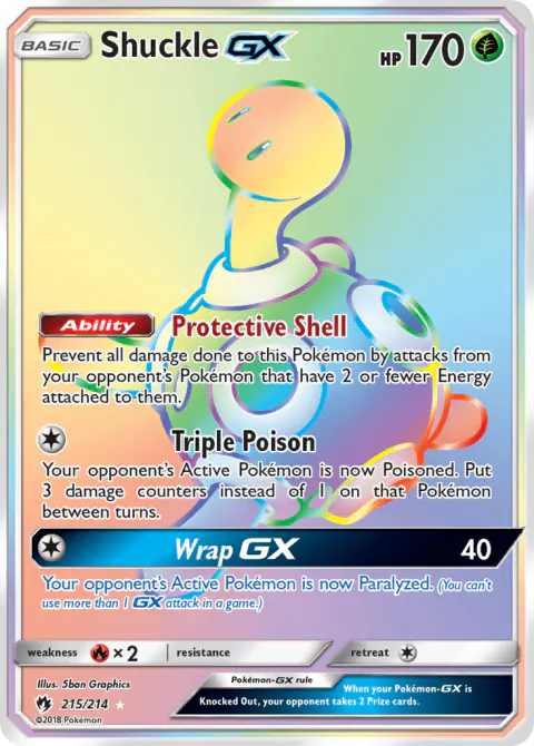 Shuckle-GX Rare Rainbow