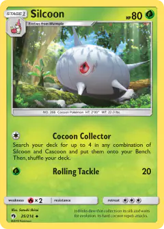 Silcoon Uncommon card from Lost Thunder