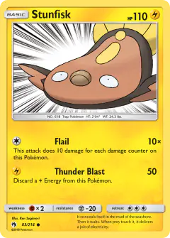 Stunfisk Common card from Lost Thunder