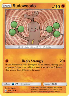 Sudowoodo Uncommon card from Lost Thunder