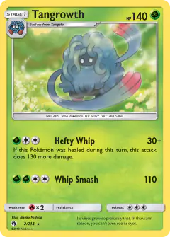 Tangrowth Rare card from Lost Thunder
