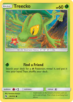 Treecko Common card from Lost Thunder