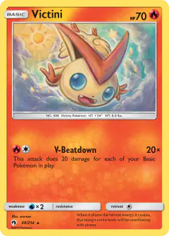 Victini Rare card from Lost Thunder