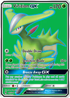 Virizion-GX Rare Ultra card from Lost Thunder