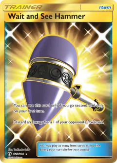 Wait and See Hammer Rare Secret card from Lost Thunder