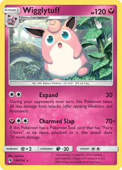 Wigglytuff Rare card from Lost Thunder