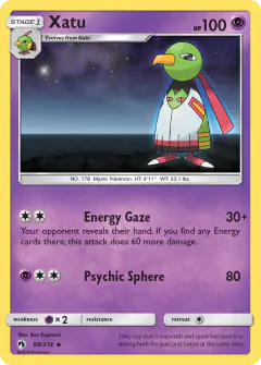 Xatu Uncommon card from Lost Thunder