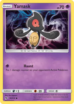 Yamask Common card from Lost Thunder