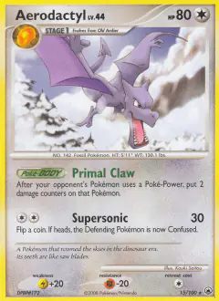 Aerodactyl Rare card from Majestic Dawn