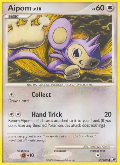 Aipom Common card from Majestic Dawn
