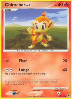 Chimchar Common card from Majestic Dawn