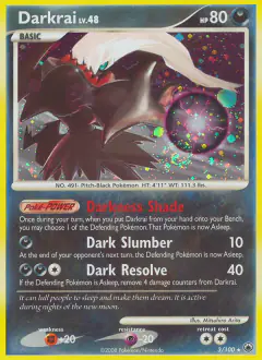 Darkrai Rare Holo card from Majestic Dawn