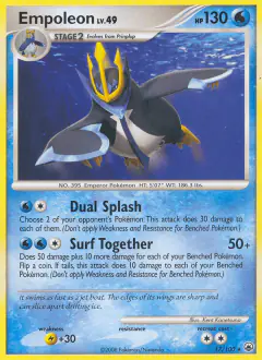 Empoleon Rare card from Majestic Dawn