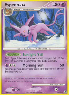 Espeon Rare card from Majestic Dawn